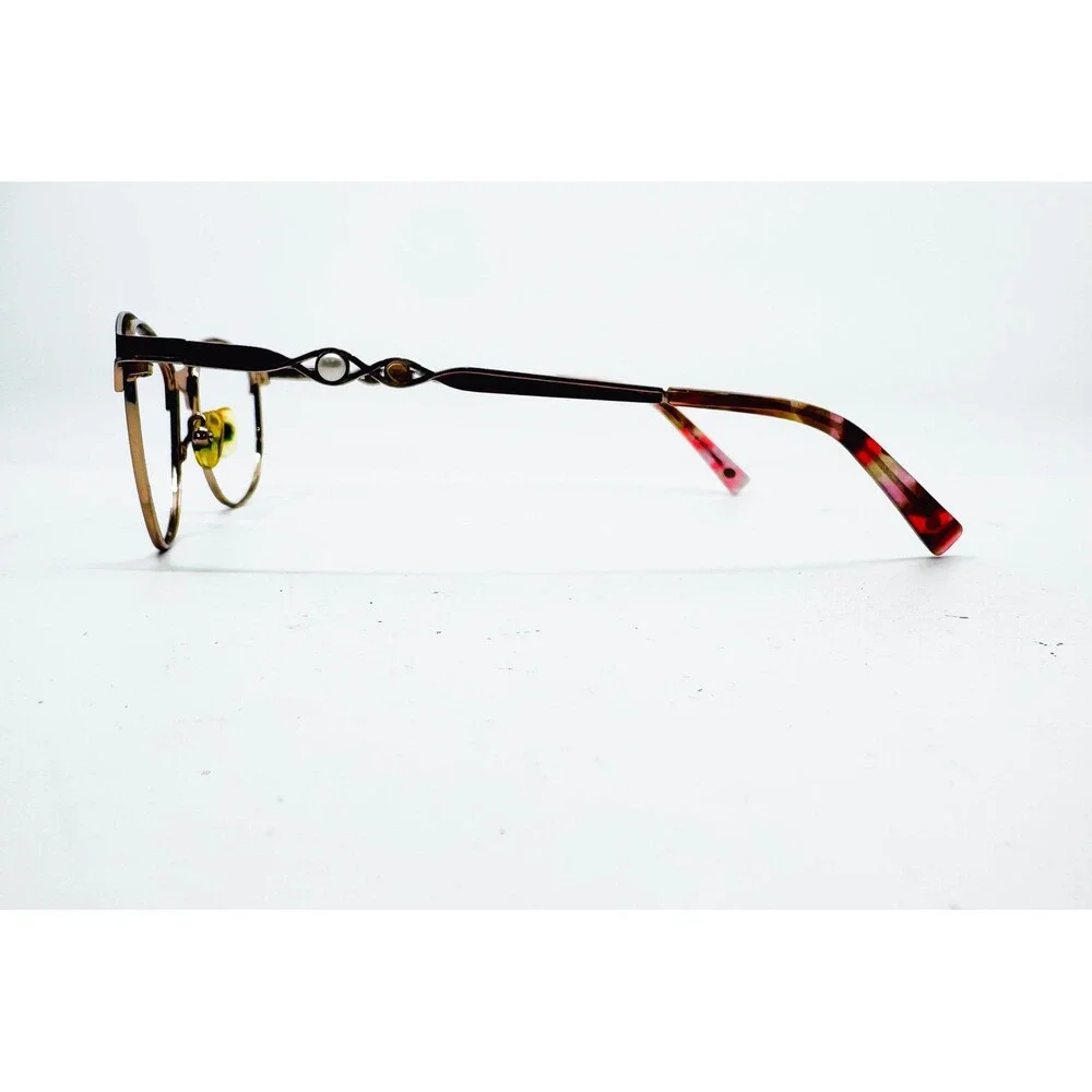 Bulova Eyeglasses Womens Wine Kimmswick Cat Eye Frames 52-17-135